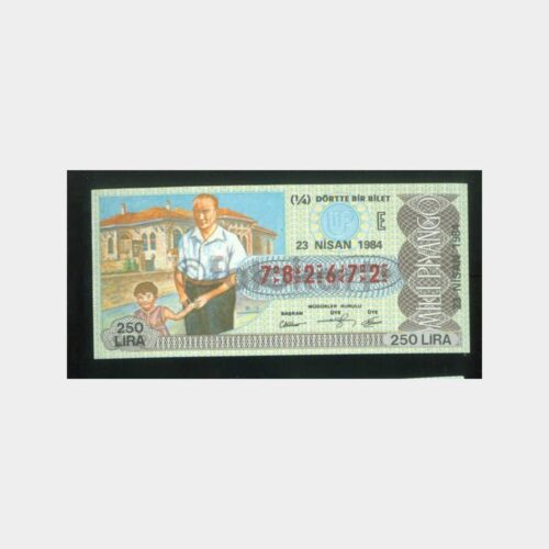 Milli Piyango - 23.04.1984 E-782672 Atatürk ve Çocuk