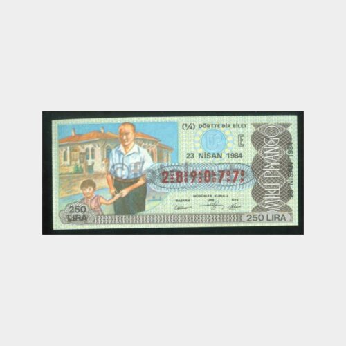 Milli Piyango - 23.04.1984 E-289077 Atatürk ve Çocuk