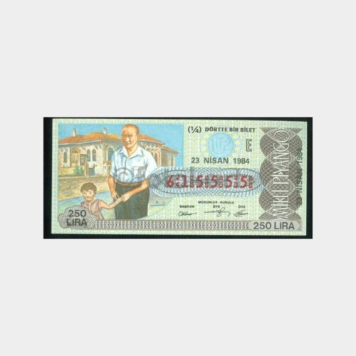 Milli Piyango - 23.04.1984 E-615555 Atatürk ve Çocuk