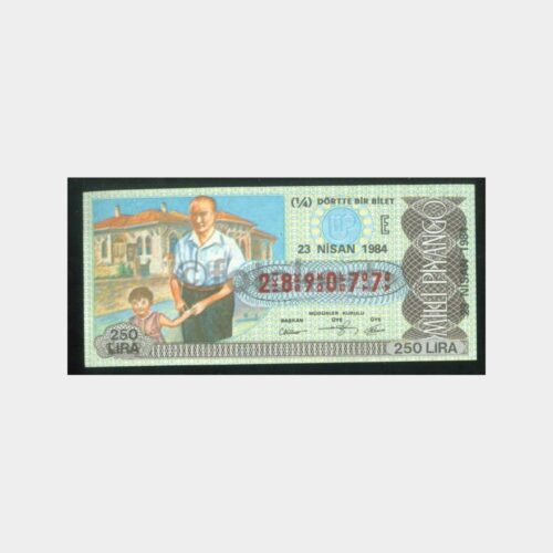Milli Piyango - 23.04.1984 E-289077 Atatürk ve Çocuk