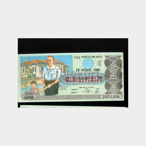 Milli Piyango - 23.04.1984 E-031937 Atatürk ve Çocuk