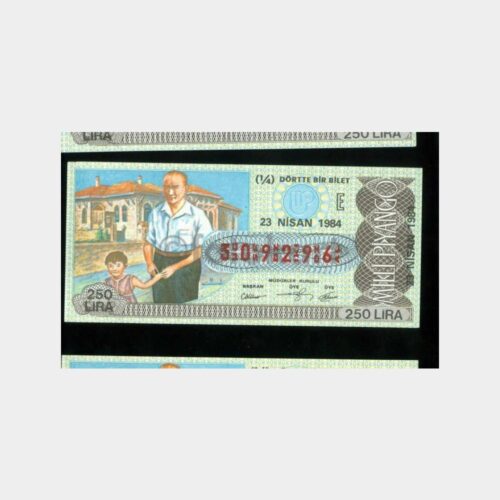 Milli Piyango - 23.04.1984 E-309296 Atatürk ve Çocuk