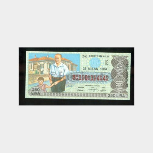 Milli Piyango - 23.04.1984 E-310144 Atatürk ve Çocuk