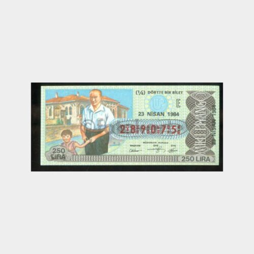 Milli Piyango - 23.04.1984 E-289075 Atatürk ve Çocuk