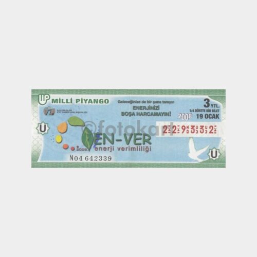 Milli Piyango - 19.01.2008 S-638816 Enerji Verimliliği