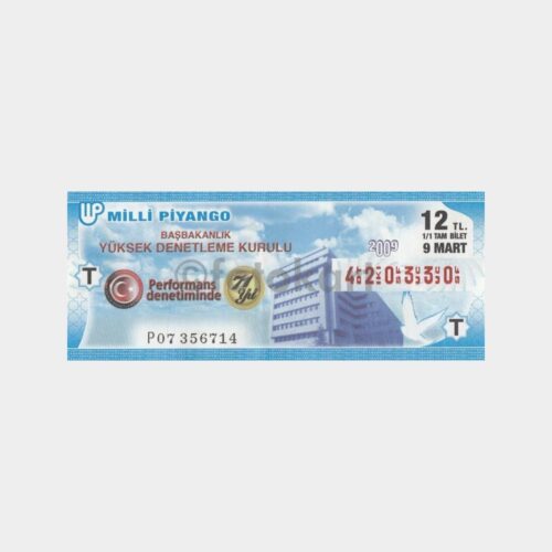 Milli Piyango - 09.03.2009 T-420330 Denetleme Kurulu