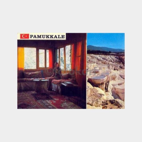Pamukkale Konak Sadi ve Traverten Kartpostal