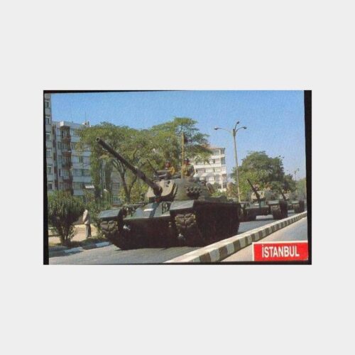 İstanbul Vatan Caddesi Tank Geçişi Kartpostal