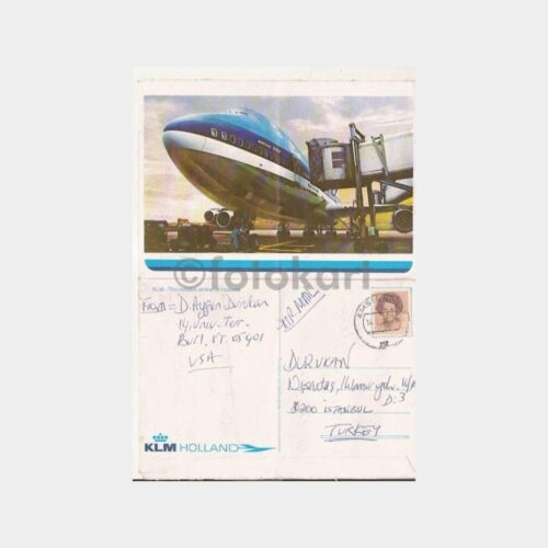 1988 KLM Hollanda Uçak Mektubu