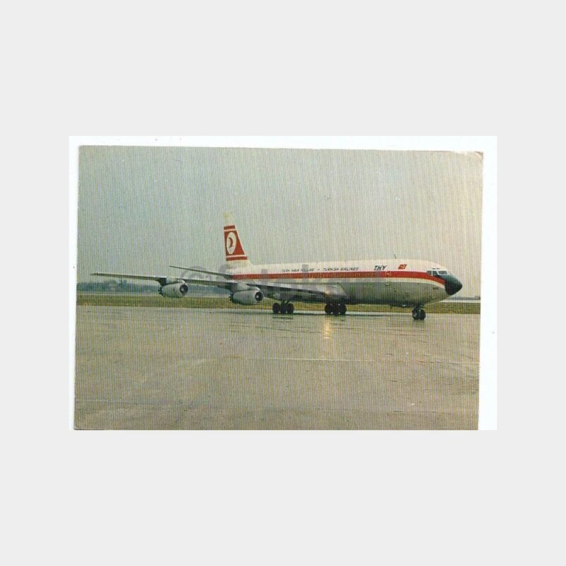1978 THY Türk Hava Yolları Uçak Görünüş Kartpostal