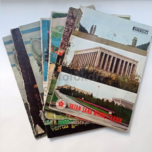 Pirelli Aylık Kültür Dergisi Lotu, 1971-74 (7 Adet)