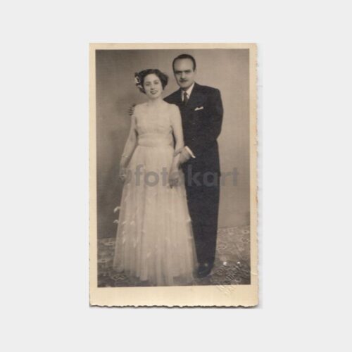 1953 Malatya -Foto Kemiksiz- Gelin Damat Konulu Fotoğraf