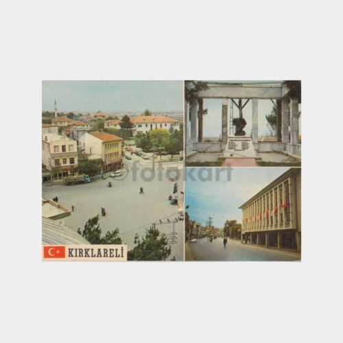 1976 Kırklareli 3 Görünüş Kartpostal
