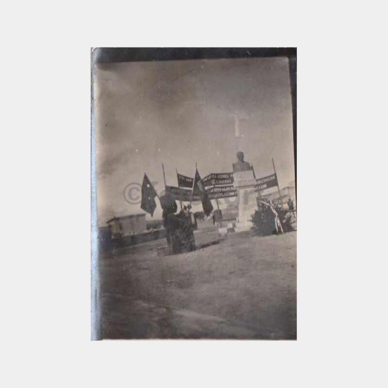 1940 Anadolu Ata Anıtı Tören Kutlama 2 Adet Fotoğrafı
