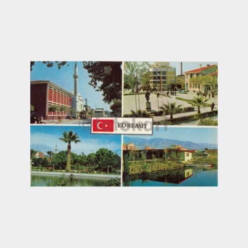 1975 Balıkesir Edremit Görünüşü Kartpostal