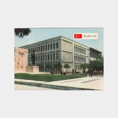 1974 Balıkesir Heykel Konulu Kartpostal