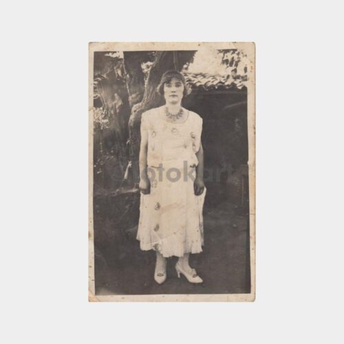 1945 Şık Giyimli Kadın Görünüş Fotoğraf