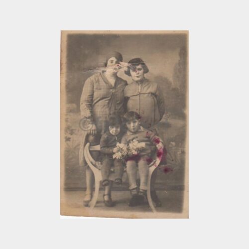 1927 Stüdyo Kadınlar Çocuklar Fotoğraf