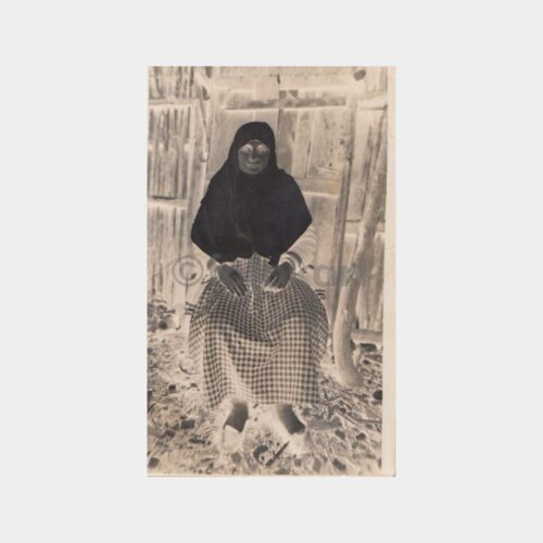 1940 Negatif Tab Edilmiş Kadın Fotoğraf