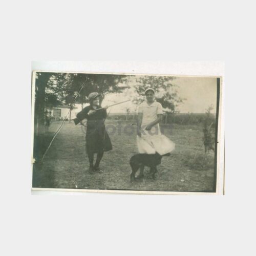 1930 Çiftlik Yaşamı Kadın Avcı Fotoğraf
