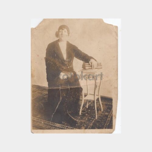 1920 Kadın Muşuka Stüdyo Fotoğraf