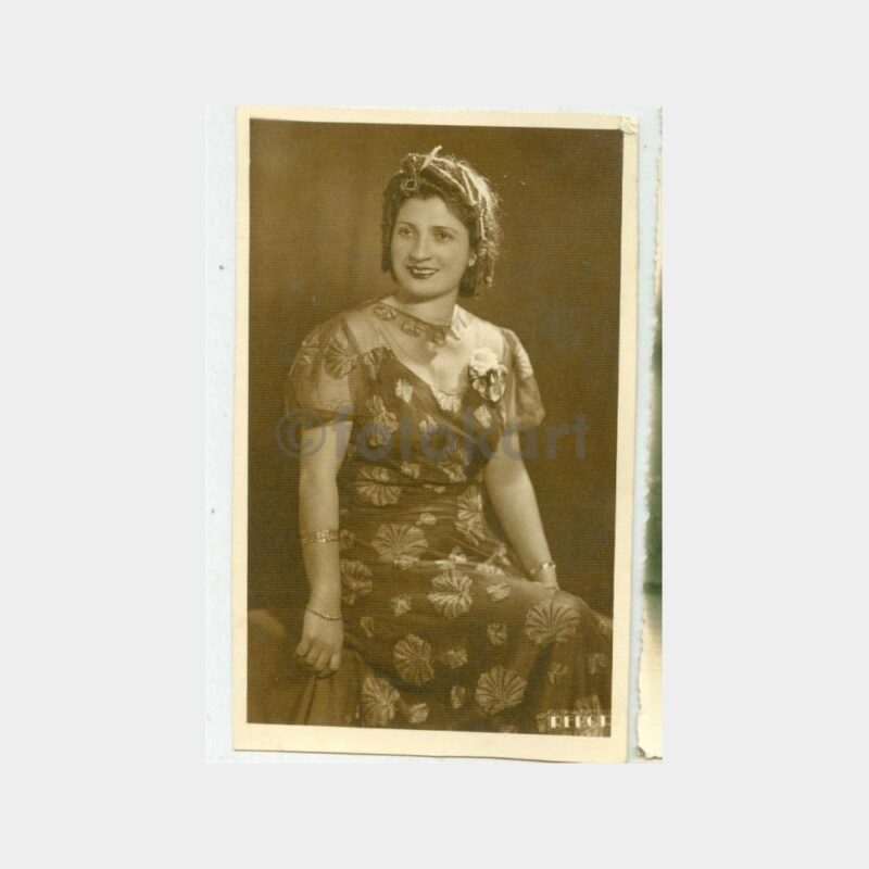 1940 Beyoğlu -Foto Rekor- Kadın Fotoğraf