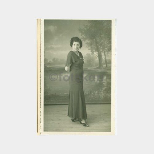 1940 Stüdyo Arka Plan - Kadın Fotoğraf