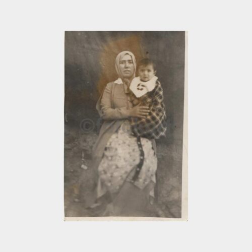 1940 Kadın Çocuğu ile Görünüş Fotoğraf