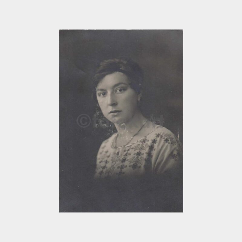 1930 Kadın Portre Stüdyo Fotoğraf