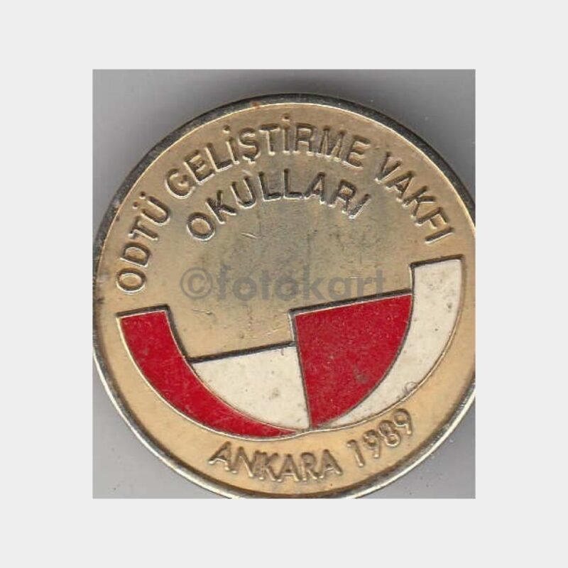 1989 ODTÜ Geliştirme Vakfı Okulları Madalyası