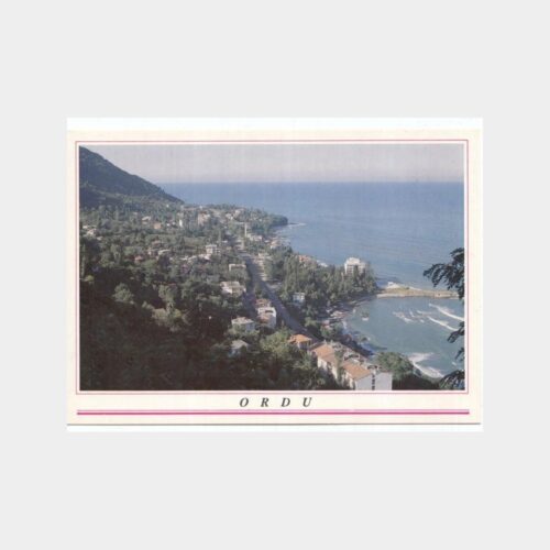 1990 Ordu Şehirden Görünüş Kartpostal