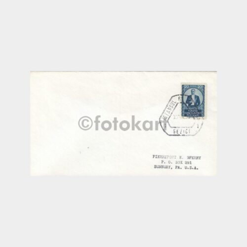 1953 İstanbul Tren Ambulant Posta Damgalı Zarf