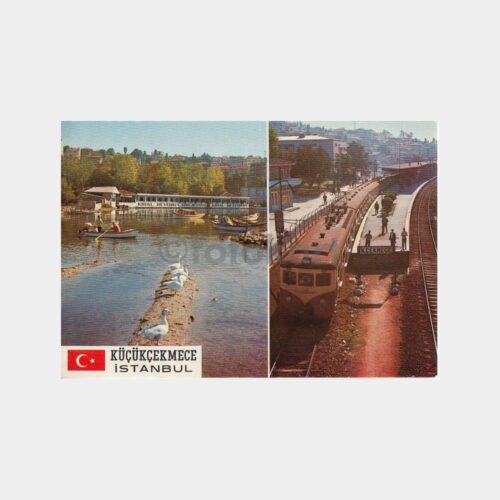 1967 Küçükçekmece Banliyö Treni Görünüş Kartpostal