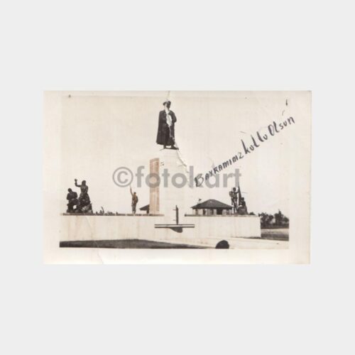 1940 Adana Ata Heykeli Konulu Tebrik Fotoğraf