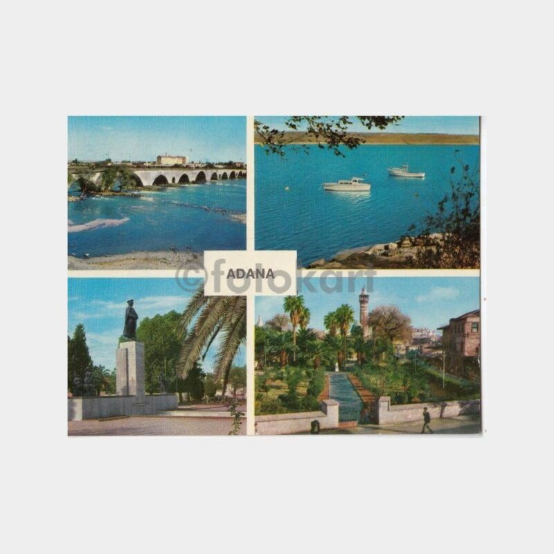 1974 Adana 4 Değişik Görünüş Kartpostal