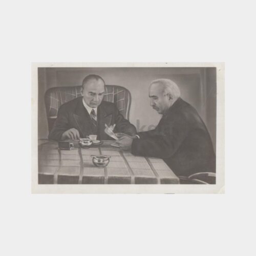 Atatürk ve İnönü Çalışma Masasında Fotoğraf (2. Baskı)