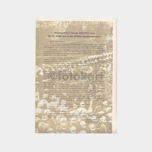 Atatürk Albümünden Baskı Resim Sayfası