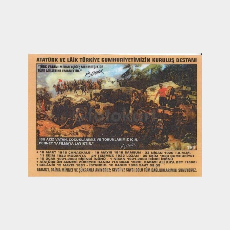 Atatürk ve Laik Türkiye Cumhuriyeti Kartı