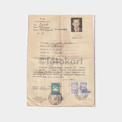 1948 Kasımpaşa Muhtarlık İyi Durum Belgesi