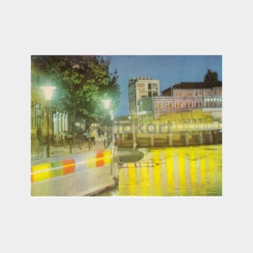 1980 Eskişehir Gece Görünüş Kartpostal