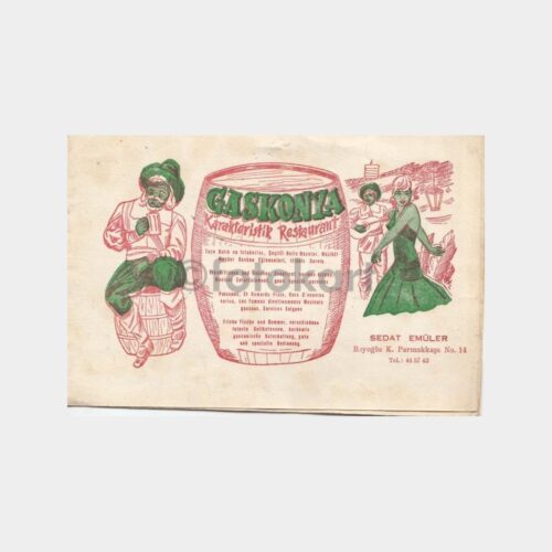 1966 Gaskonya Restaurant Konulu Foto Kabı