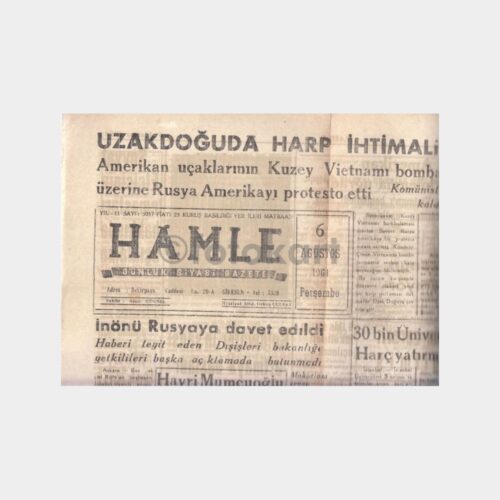 1964 Giresun Hamle Gazetesi (06 Ağustos)