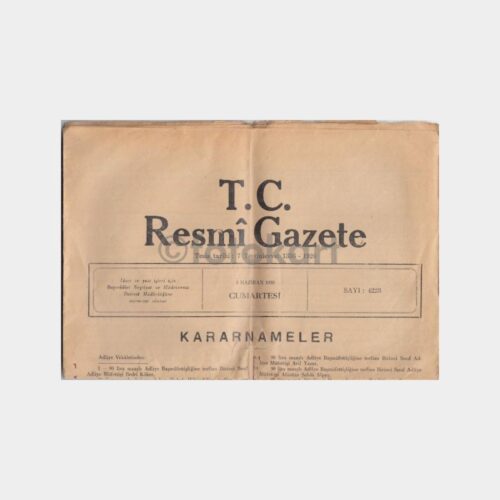 1939 Resmi Gazete Döviz Fiyatları (Haziran 3)