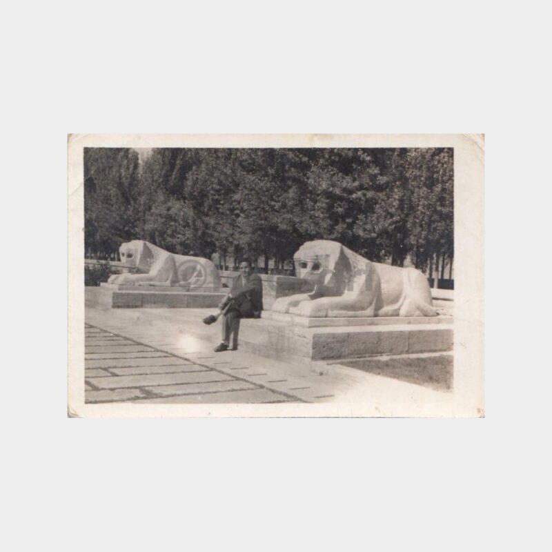 1960 Aslanlı Yol Heykeller Konulu Fotoğraf