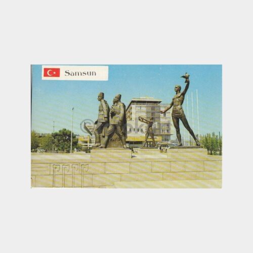 1980 Samsun İlk Adım Heykeli Konulu Kartpostal