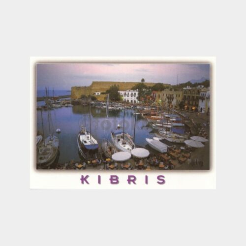 Kıbrıs K.K.T.C Girne Liman Bir Görünüş Kartpostal