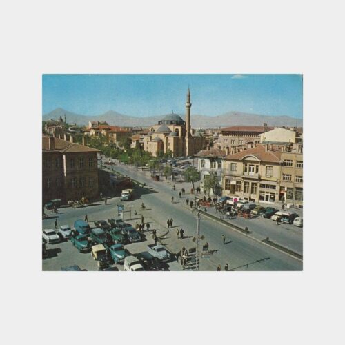 1970 Konya Şerafettin Camii Görünüş Kartpostal