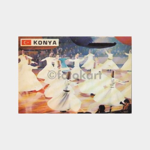 1978 Konya Mevlana Semazenler Konulu Kartpostal