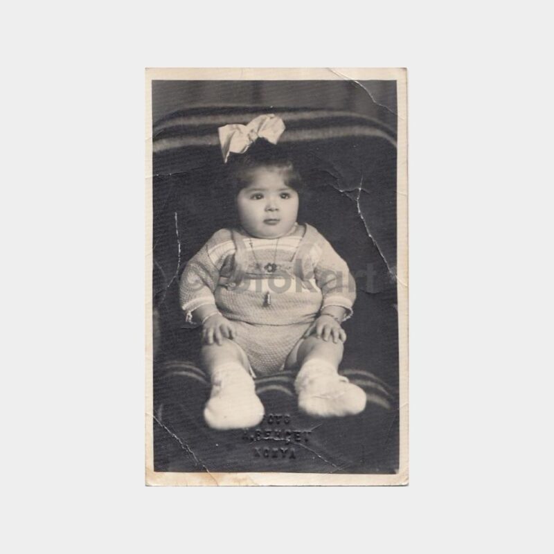1940 Konya -Foto Behçet- Kız Çocuk Konulu Fotoğraf