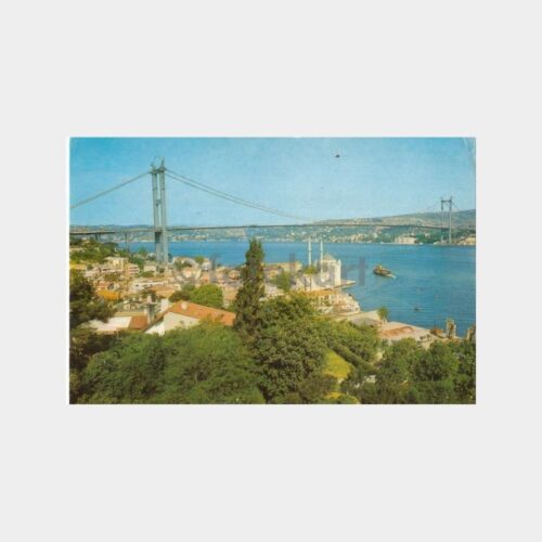 1973 İstanbul Boğaziçi Köprüsü Görünüş Kartpostal